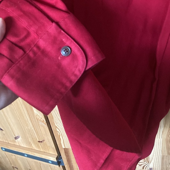 Vintage Chaps Ralph Lauren red button-down dress shirt (Large) - Picture 5 of 5